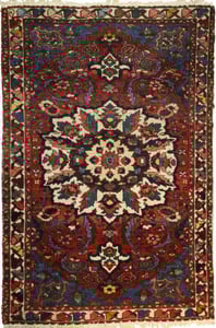 Hand Made WOOL Red Traditional Persian Rug 4'2" x 6'4"