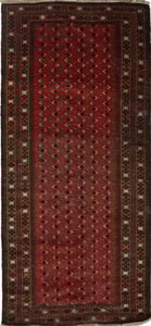 Hand Made WOOL Red Traditional Persian Rug 3'8" x 7'11"