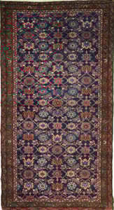 Hand Made WOOL Blue Traditional Persian Rug 3'3" x 6'2"