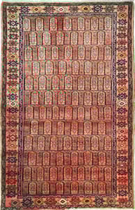 Hand Made WOOL Pink Traditional Persian Rug 4'6" x 6'10"