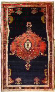 Hand Made WOOL Blue Traditional Persian Rug 4' x 6'9"
