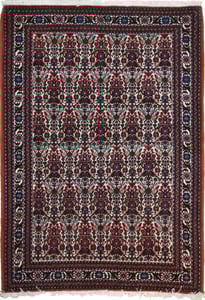 Hand Made WOOL Ivory Traditional Persian Rug 3'5" x 5'3"