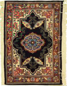 Hand Made WOOL Blue Dk Traditional Persian Rug 2' x 3'