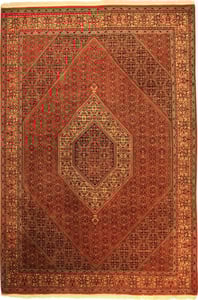 Hand Made WOOL Rust Traditional Persian Rug 6'9" x 10'