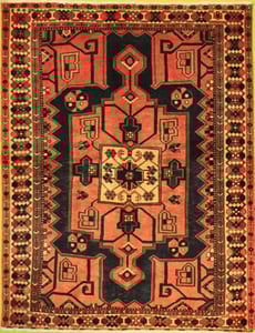 Hand Made WOOL Brown Traditional Persian Rug 4'6" x 6'6"