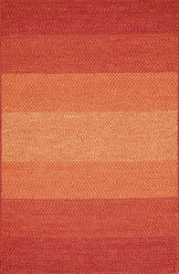 Braided Polypropylene Orange Contemporary China Rug 7'9" x 9'9"