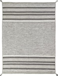 Hand Made Cotton Gray Contemporary India Rug 8'6" x 11'6"