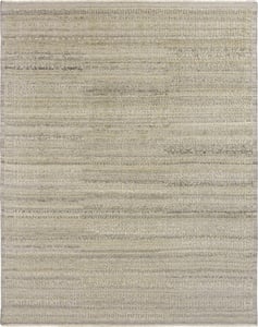 Hand Knotted Wool Beige Contemporary India Rug 9' x 11'10"