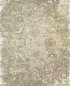 Hand Knotted Wool Beige Contemporary India Rug 8'9" x 12'3"