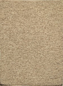 Hand Knotted Wool Beige Contemporary India Rug 9'3" x 11'8"