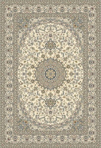 Machine Made Polypropylene Ivory Traditional Belgium Rug 7'10" x 11'2"