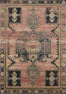 Machine Made Polypropylene Pink Transitional Turkey Rug 9'6" x 12'6"