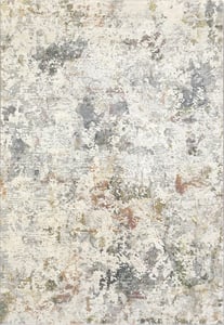 Machine Made Synthetic Grey/Gold Contemporary Belgium Rug 6'7" x 9'6"