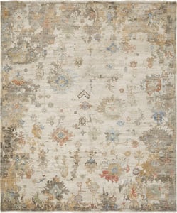 Hand Knotted Wool Beige Traditional India Rug 8' x 10'