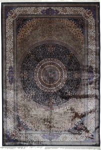 Loom Wool Black Traditional Turkey Rug 6'6" x 9'6"